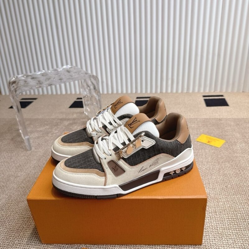 Alternative view of Louis Vuitton Lv Trainer Outdoor Sneaker Brown 1Ahtfn
