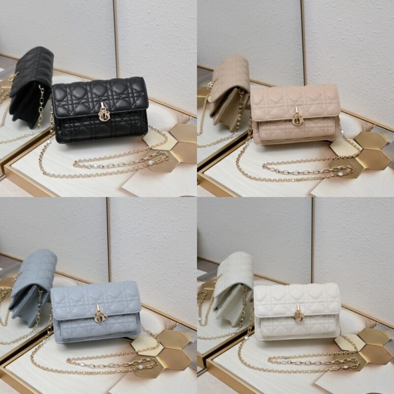 Alternative view of DIOR MY DIOR DAILY POUCH WITH CHAIN BLACK CANNAGE 19CM  S0937ONMJ M900