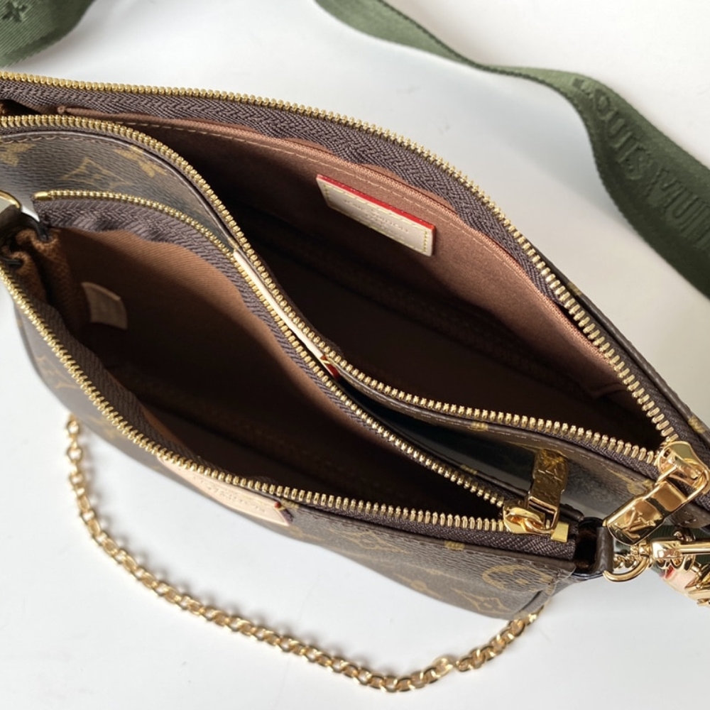 Louis Vuitton Multi Pochette Accessoires Khaki 24cm M44813 - Image 6