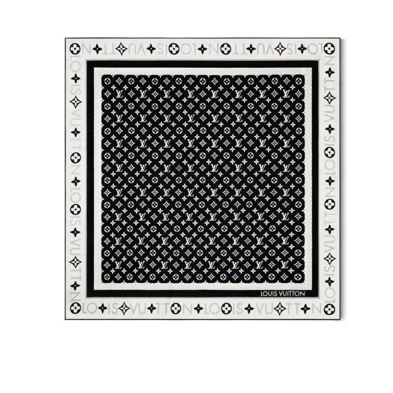 Louis Vuitton Monogram Infinity Square Noir 90Cm M79893