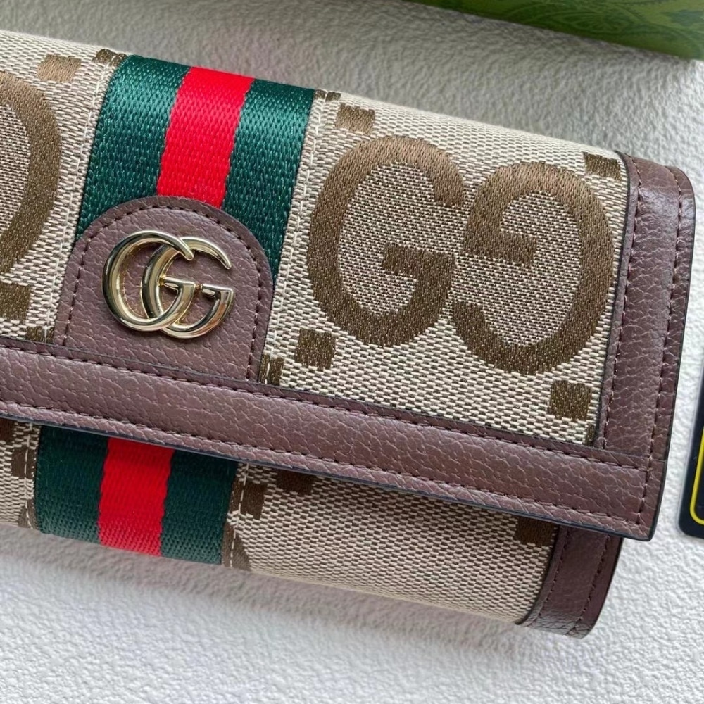 Iconic Set: Gucci Giglio Large Tote Bag And Ophidia Jumbo Gg Long Wallet - Image 7