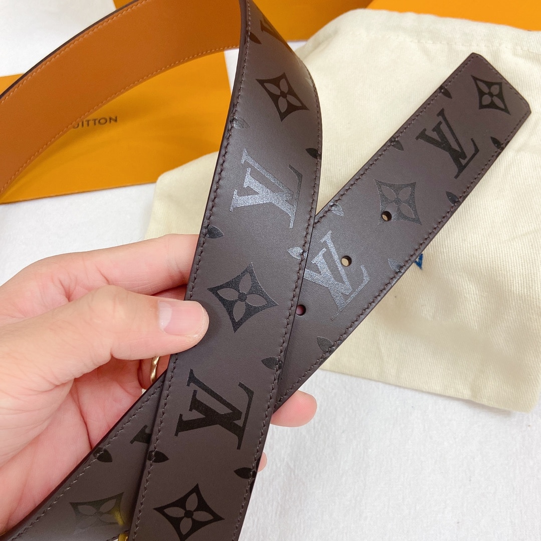 Louis Vuitton LV Pyramide Belt Dark Brown 40MM - Image 8