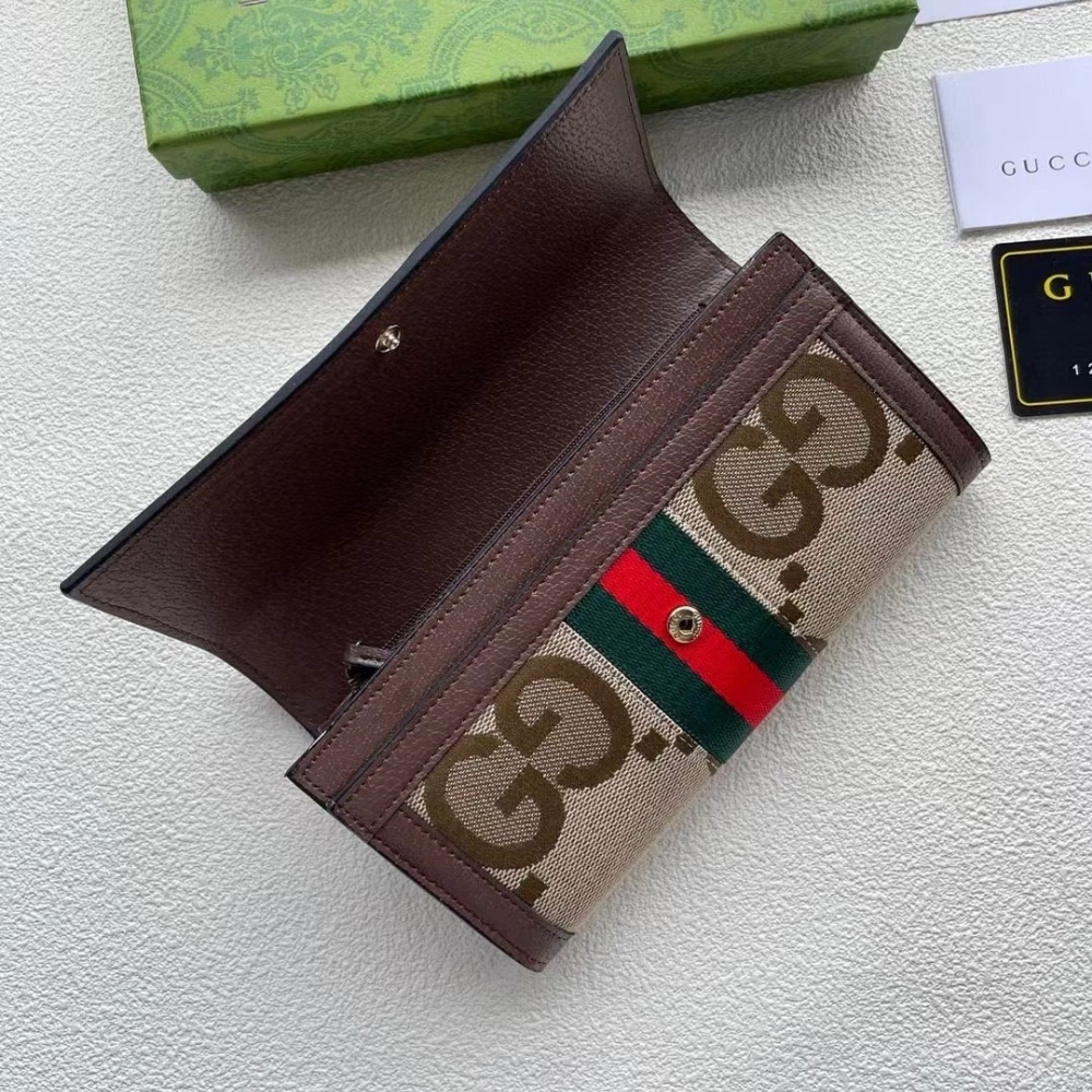 Iconic Set: Gucci Giglio Large Tote Bag And Ophidia Jumbo Gg Long Wallet - Image 8
