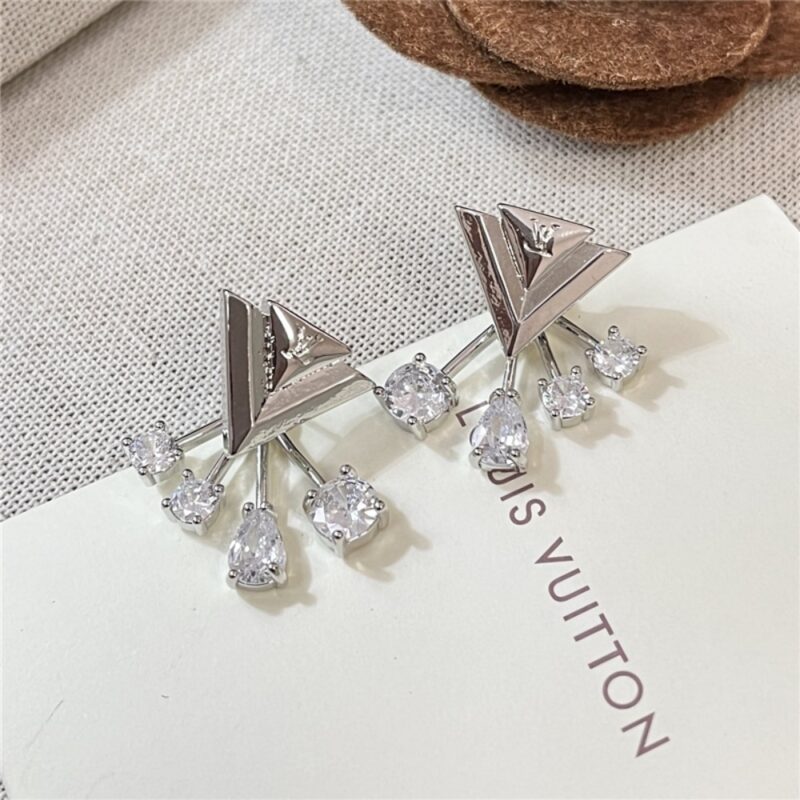Alternative view of Louis Vuitton V For Vuitton Earrings M02296