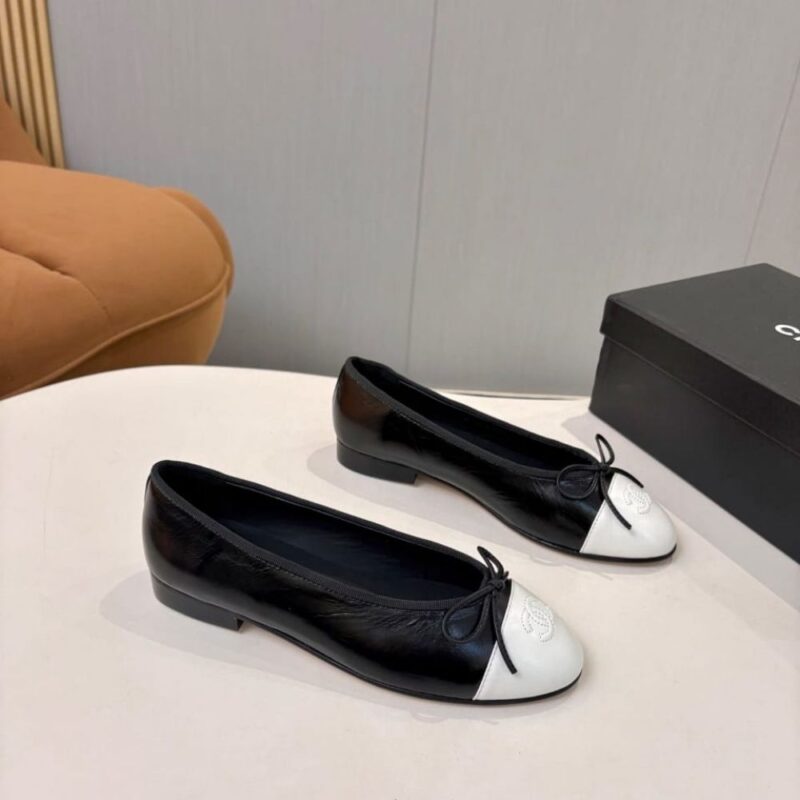 Alternative view of Chanel Ballet Flats Black And White