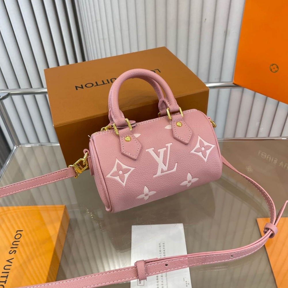 Louis Vuitton Nano Speedy Monogram Canvas Pink 17Cm M81456 - Image 2