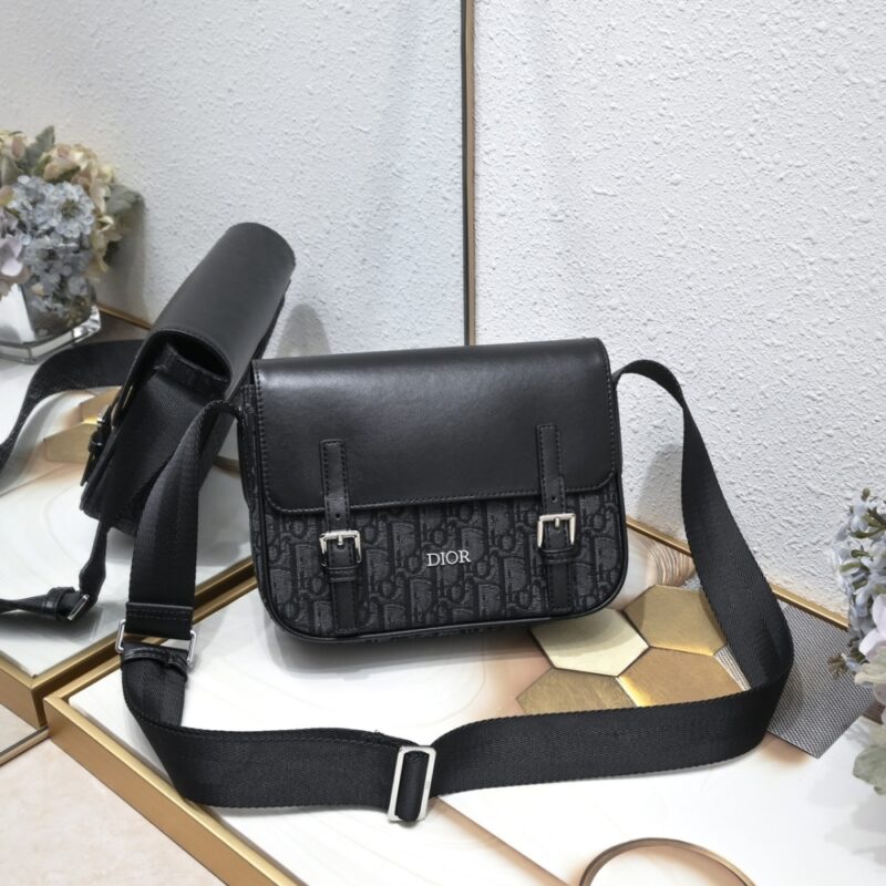 Alternative view of DIOR KIDS MESSENGER BAG BLACK DIOR OBLIQUE JACQUARD 23CM