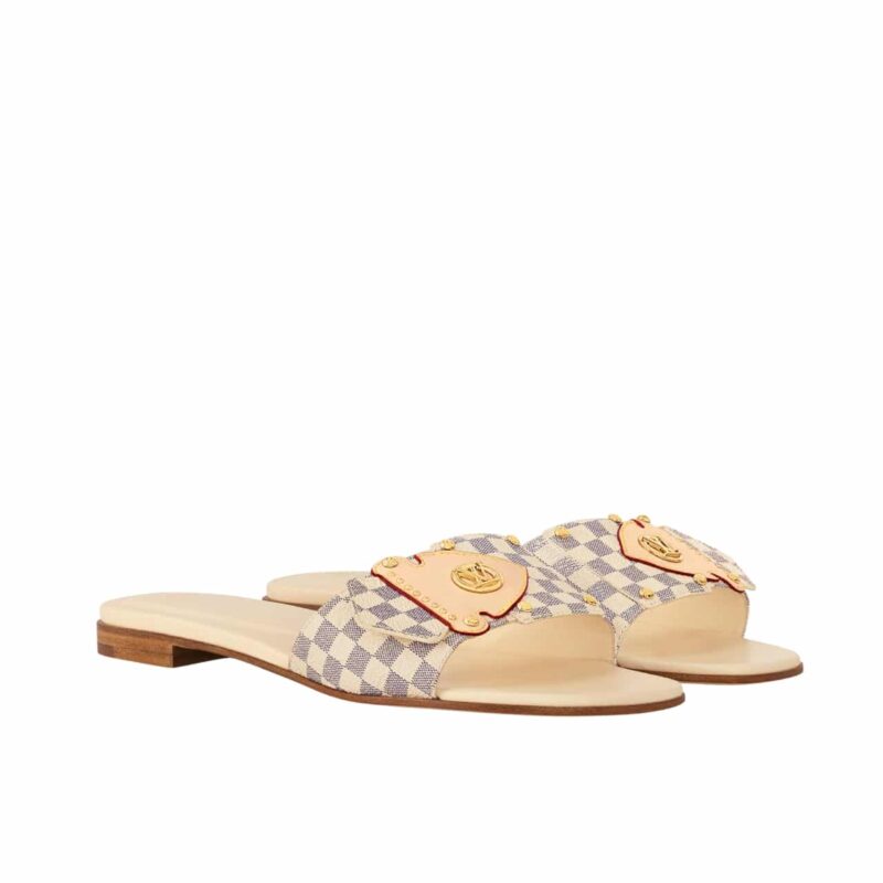 Louis Vuitton Lv Frame Flat Mule Azur 1Ahlpk