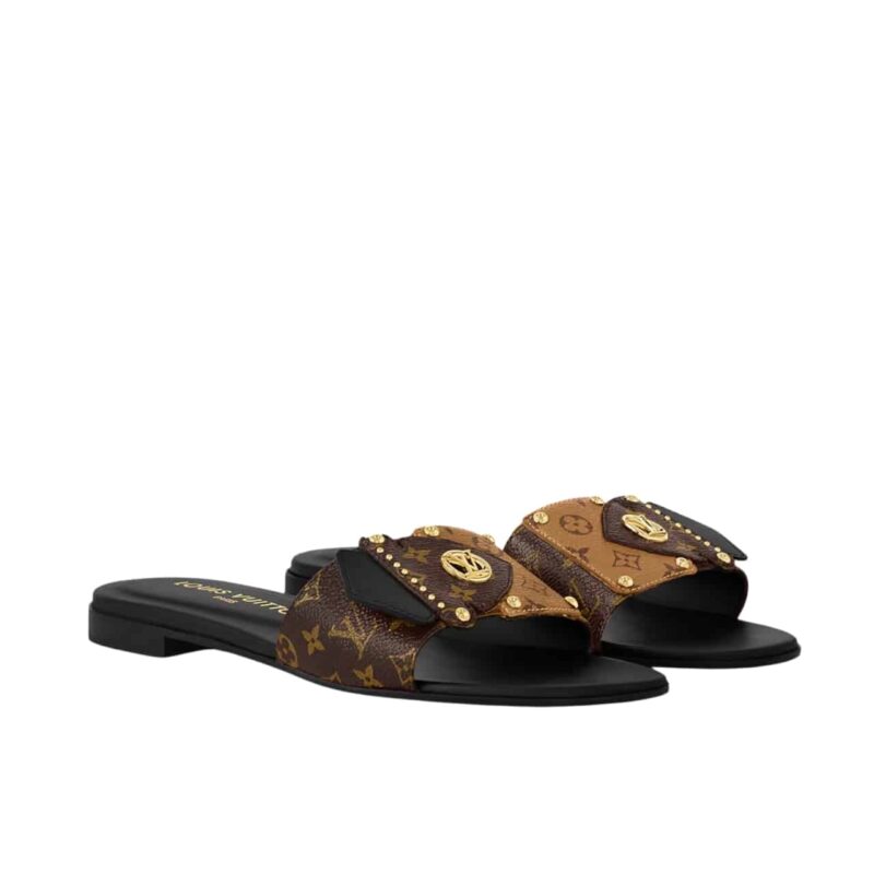 Louis Vuitton Lv Frame Flat Mule Cacao 1Acxg4
