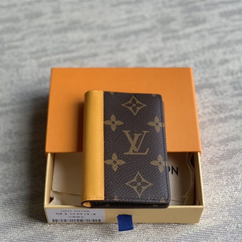Alternative view of Louis Vuitton Pocket Organizer Wallet Brown And Yellow 11Cm M12834
