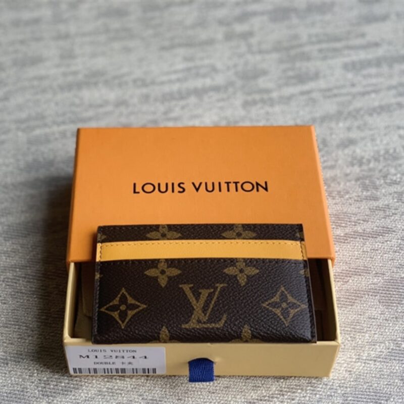 Alternative view of Louis Vuitton Double Card Wallet Brown And Yellow 11Cm M12844