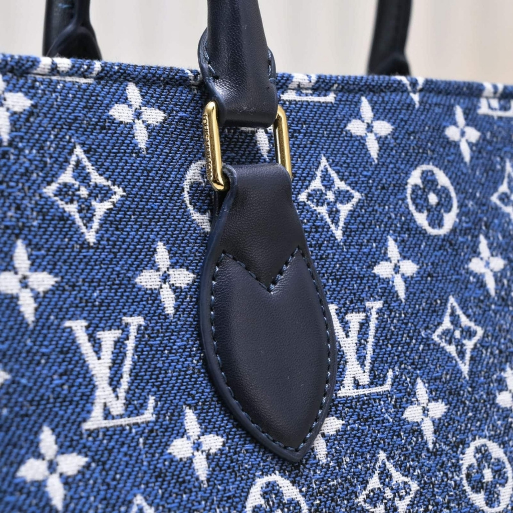 Louis Vuitton Onthego MM Denim Bag 35Cm M59608 - Image 6