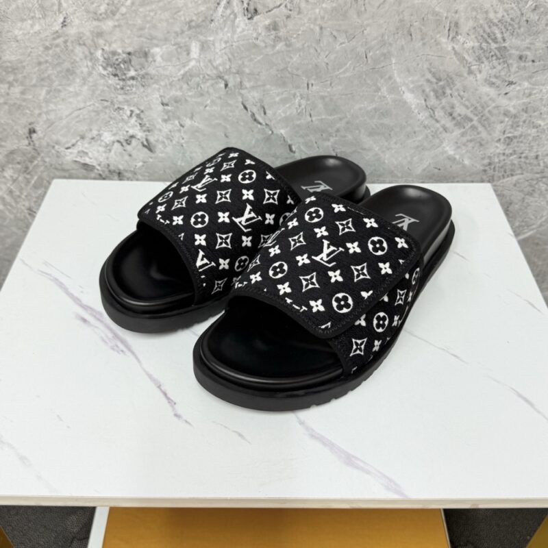 Alternative view of Louis Vuitton Miami Mule Mini Monogram Fabric Black 1Abftr