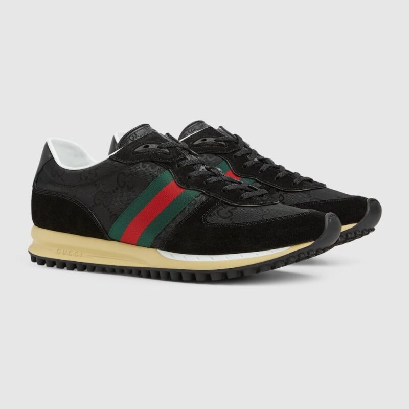 Alternative view of Gucci Men'S Re Motion Sneaker Black Original Gg Canvas 832461 Aaew3 1042