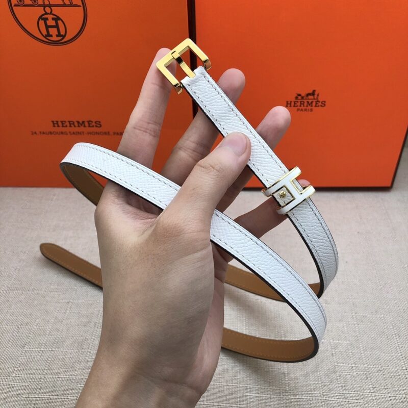Alternative view of Hermes Pop H 15 Belt White 15Mm H081087Cd10085
