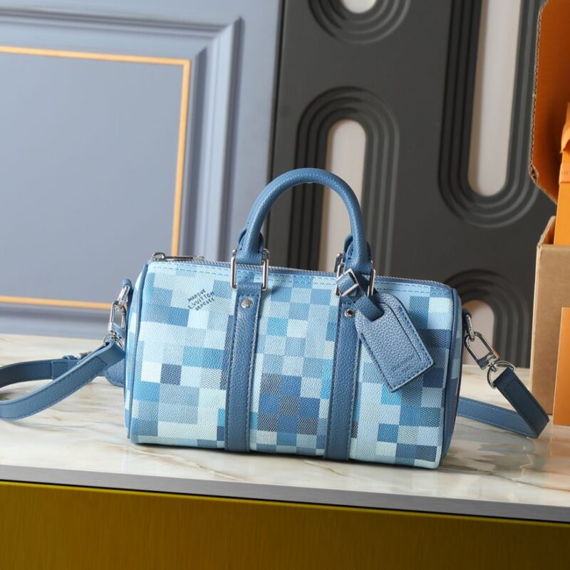 Alternative view of Louis Vuitton Keepall Bandoulière 25 Blue 25Cm M28600