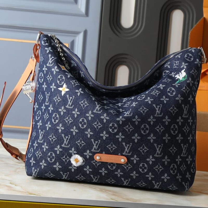 Alternative view of Louis Vuitton Vagabond Hobo Denim Blue 48Cm M27555