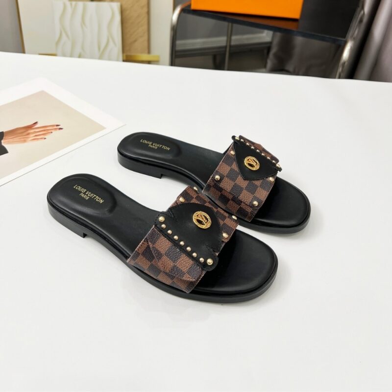 Alternative view of Louis Vuitton Lv Frame Flat Mule Cacao Brown 1Ahlr3
