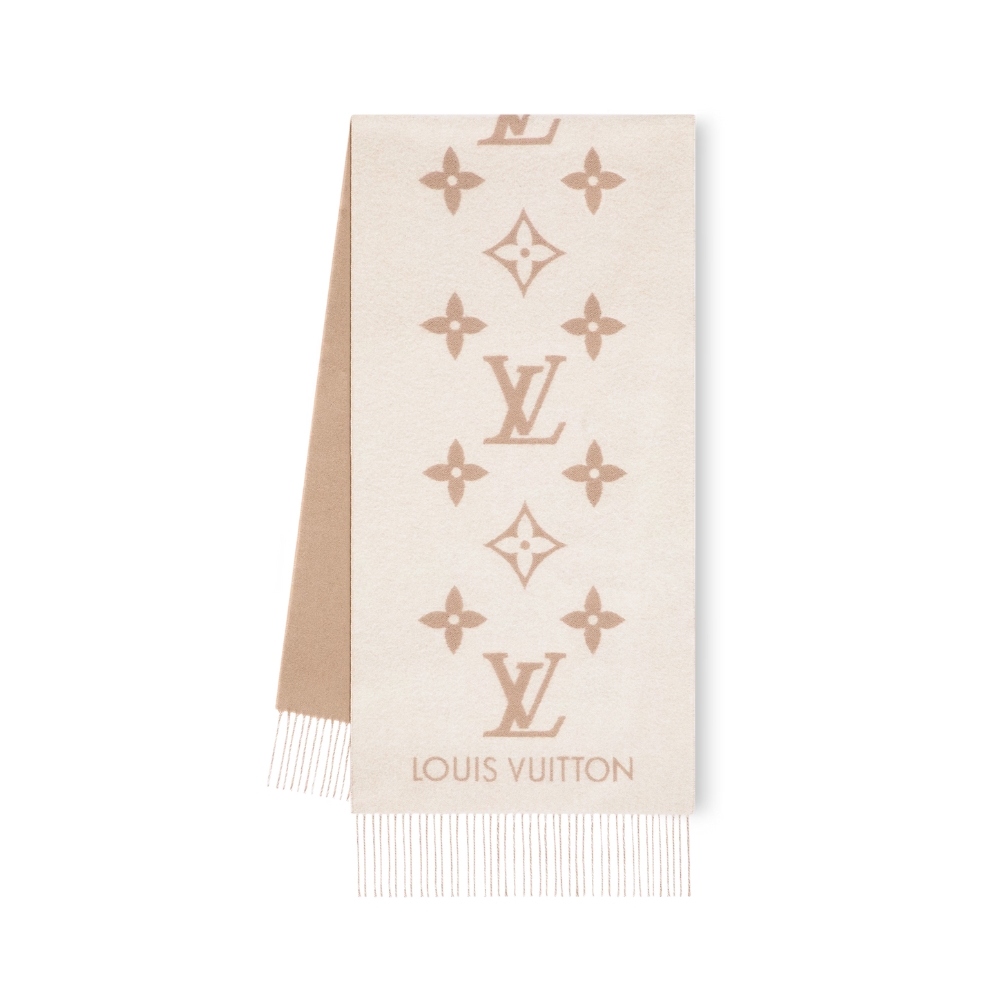 Louis Vuitton Reykjavik Scarf Light Beige 180Cm M78123
