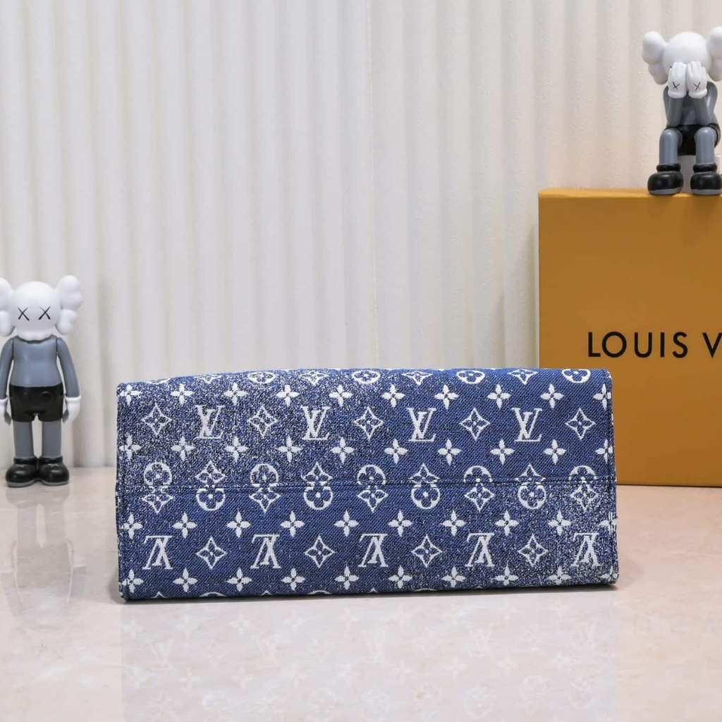 Louis Vuitton Onthego MM Denim Bag 35Cm M59608 - Image 4