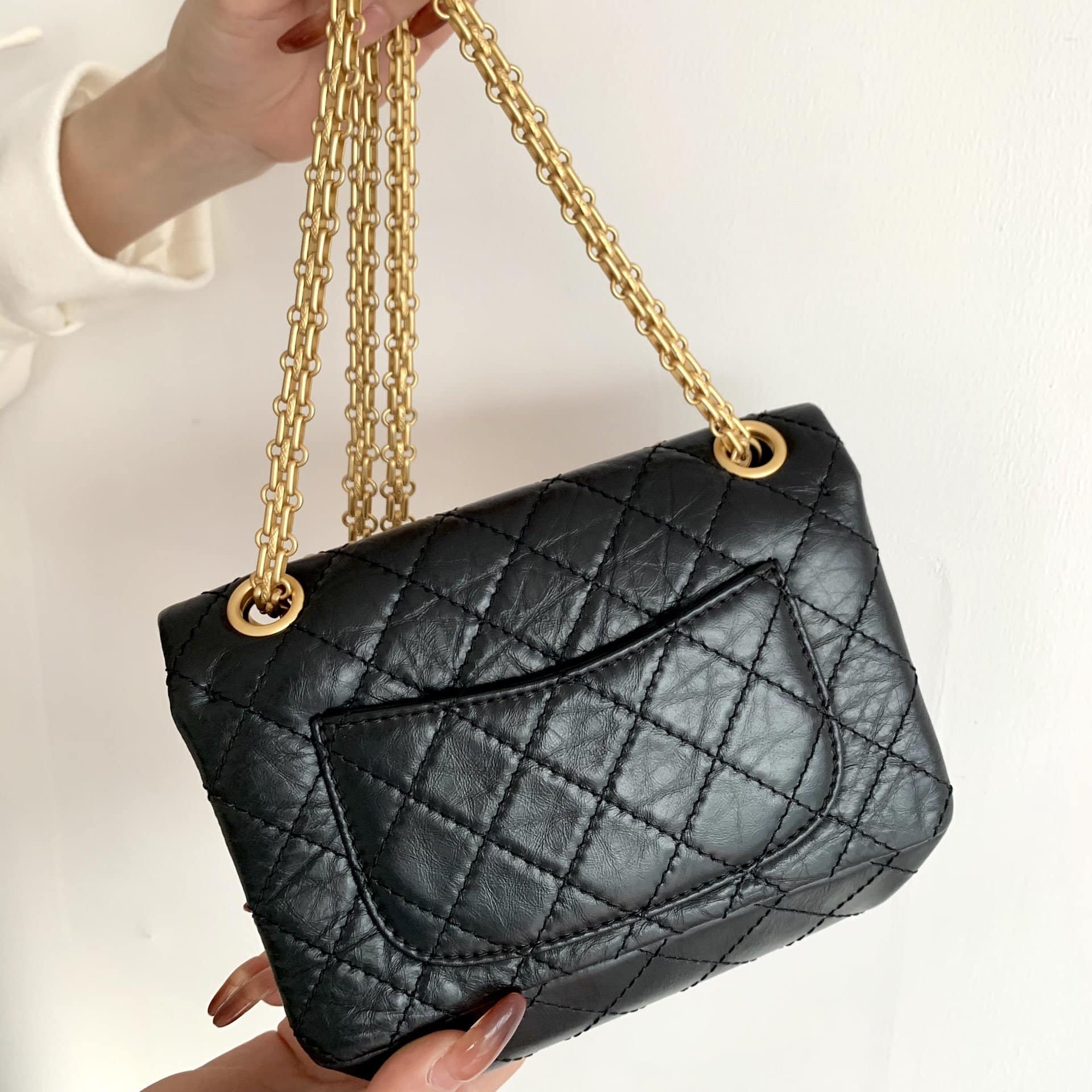 Chanel Mini 2.55 Handbag Black As0874 - Image 6