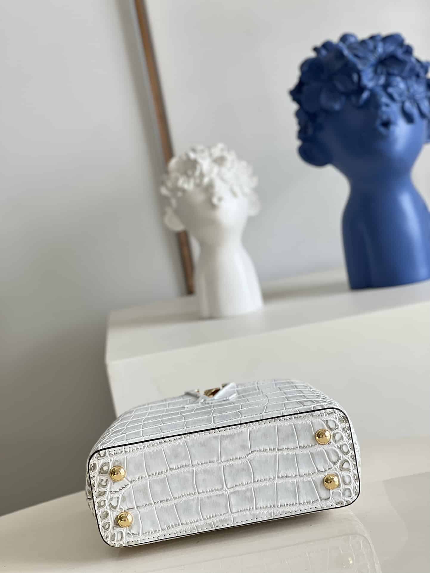 Louis Vuitton Borsa Capucines Mini White 21Cm N80127 - Image 6