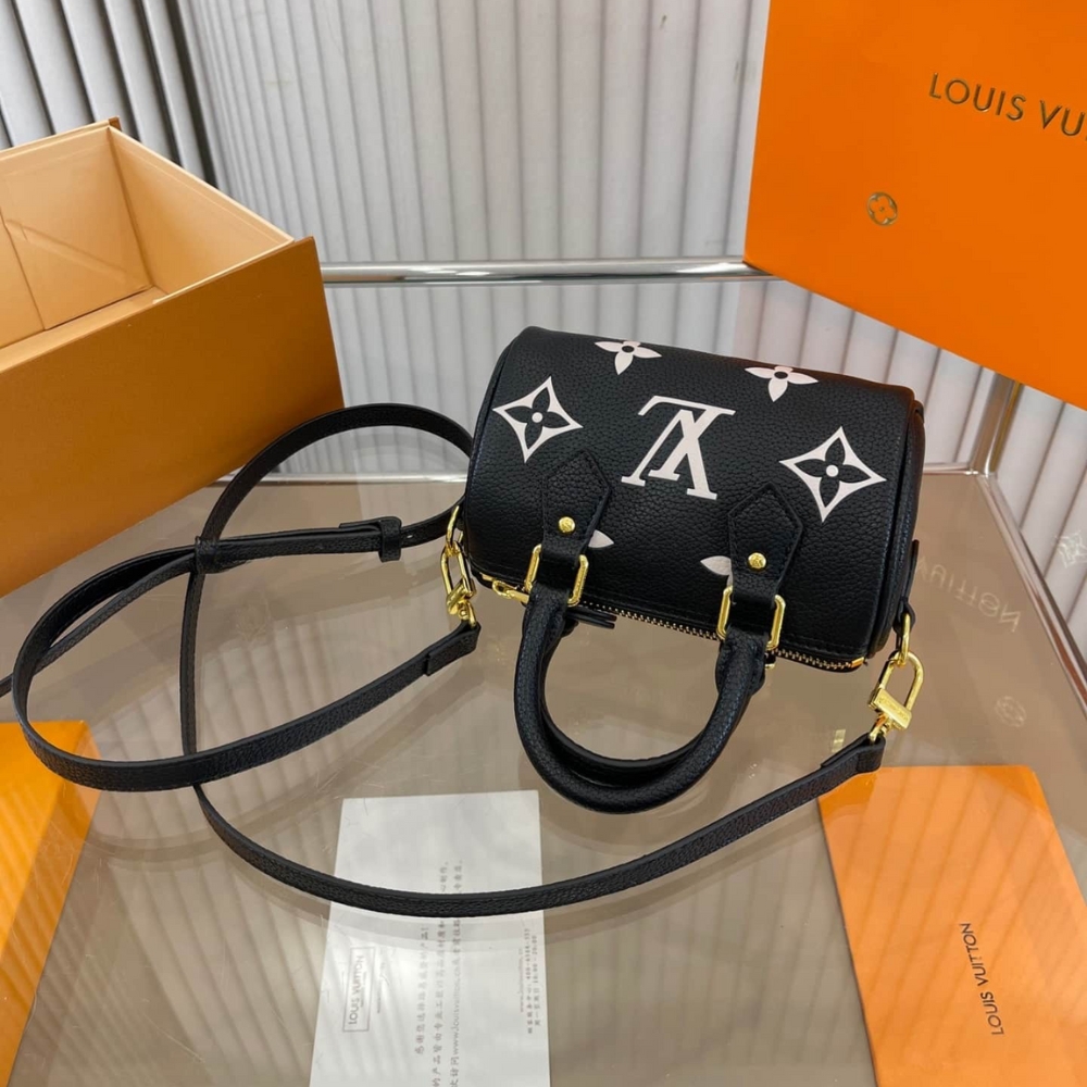 Louis Vuitton Nano Speedy Monogram Canvas Black 17Cm M81456 - Image 6