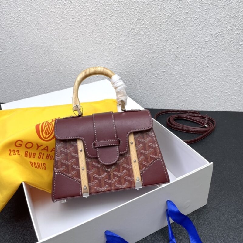 Alternative view of GOYARD SAÏGON STRUCTURÉ MINI BAG BURGUNDY 21CM SAIGR2MINTY33CL33P