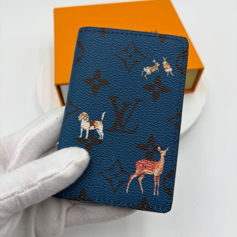 Alternative view of Louis Vuitton Pocket Organizer Monogram Forest Navy 14Cm M26979