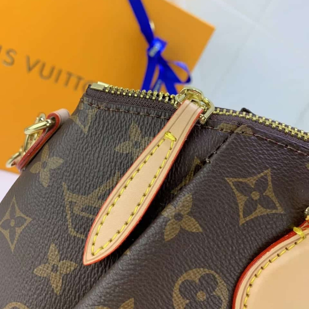 Louis Vuitton Rivoli PM Monogram Coated Canvas Brown 25Cm M44543 - Image 5