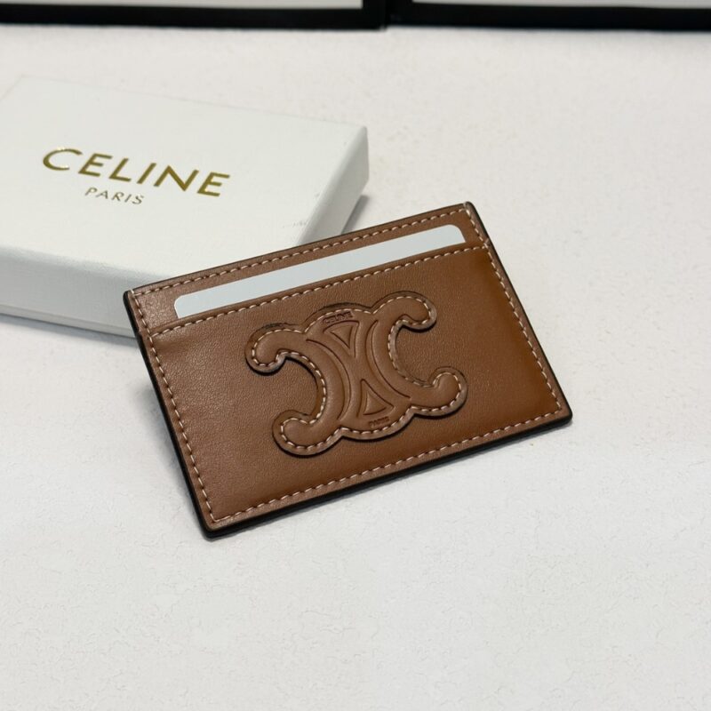 Alternative view of Celine Card Holder In Smooth Tan Brown 9Cm