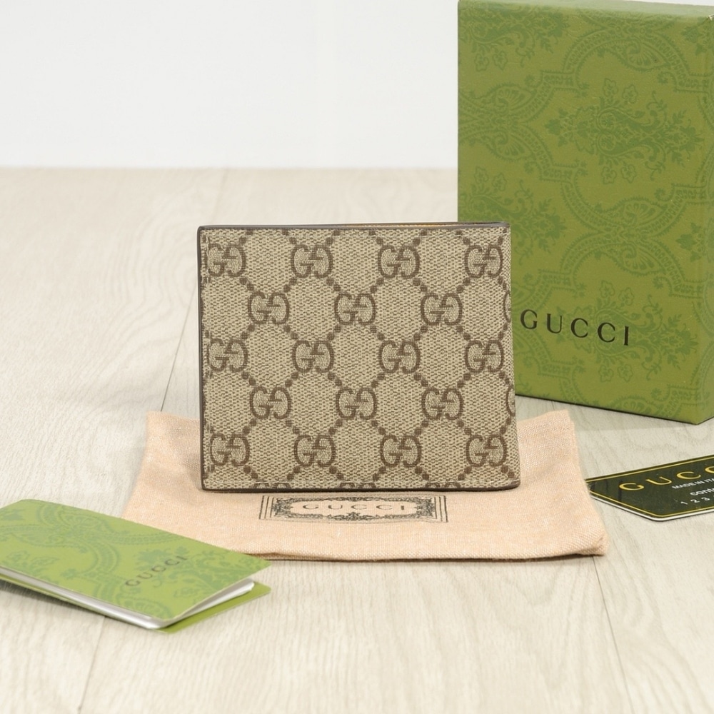 Gucci Neo Vintage Gg Supreme Wallet Beige 12Cm - Image 3