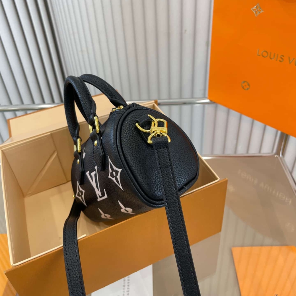 Louis Vuitton Nano Speedy Monogram Canvas Black 17Cm M81456 - Image 3