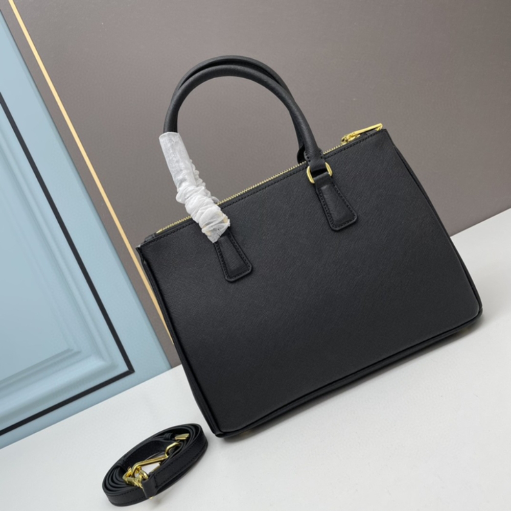 Prada Galleria Medium Saffiano Leather Bag Black 28Cm 1Ba863 Nzv F0002 V Eoo - Image 4