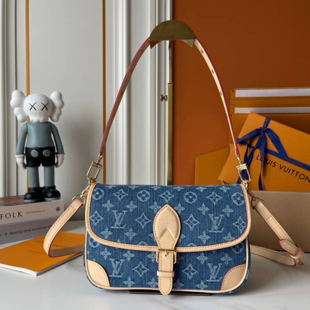 Louis Vuitton Diane Bag Denim Blue 24Cm M13070 - Image 2
