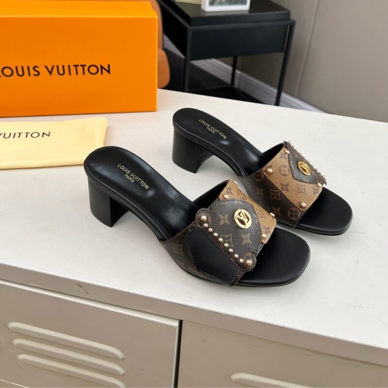 Alternative view of Louis Vuitton Lv Frame Mule Cacao Brown