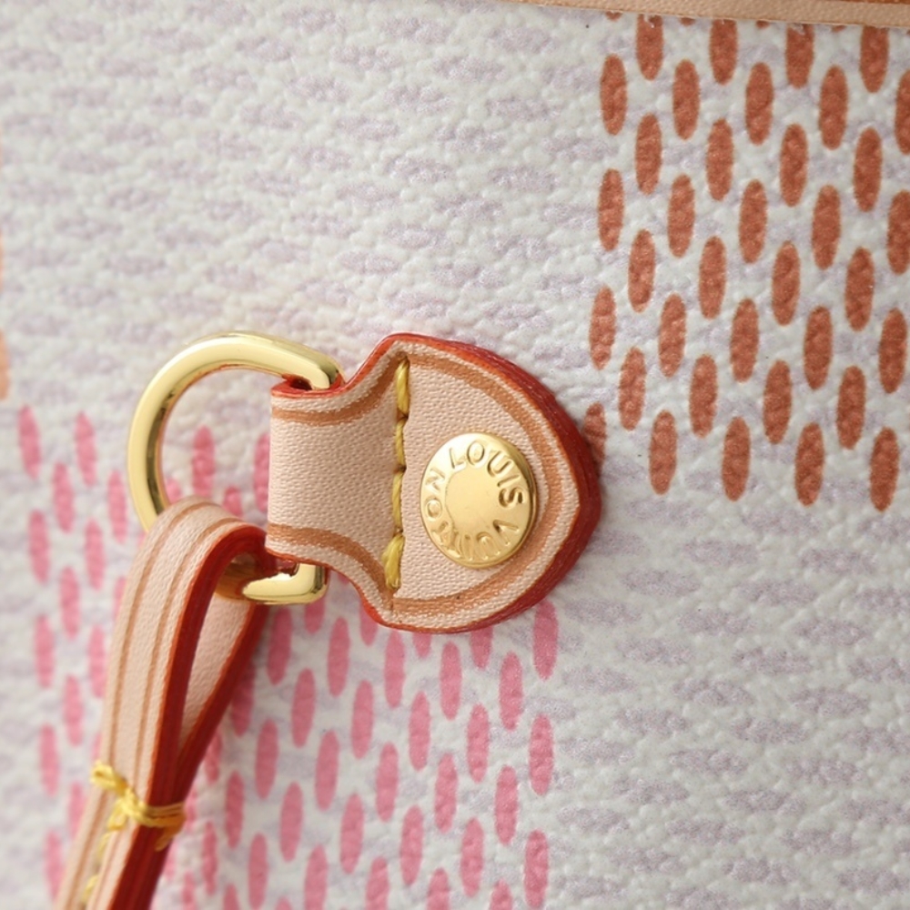 Louis Vuitton Neverfull MM Damier Canvas Peach 31Cm N40668 - Image 5
