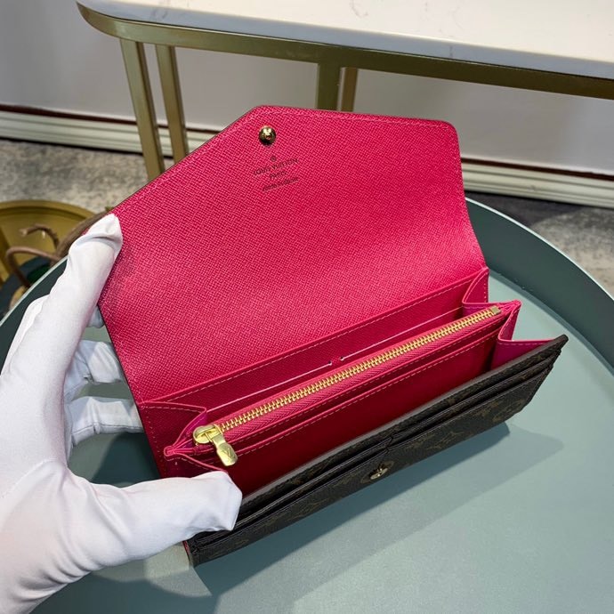 Louis Vuitton Sarah Wallet Fuchsia Pink 19Cm M62234 - Image 5