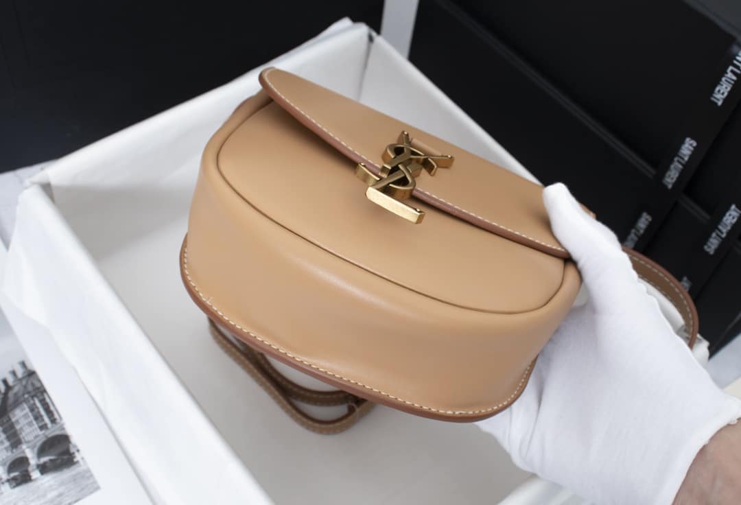 Saint Laurent Kaia Small Smooth Leather Beige - Image 2
