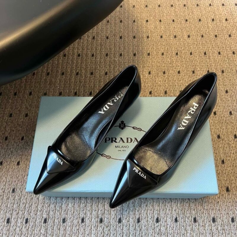 Alternative view of Prada Brushed Leather Pumps Black 1I928M 055 F0002 F 075