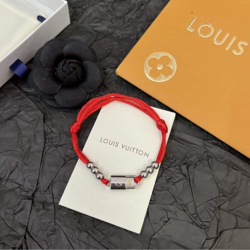 Alternative view of Louis Vuitton Silver Lockit Bracelet Red Q05784
