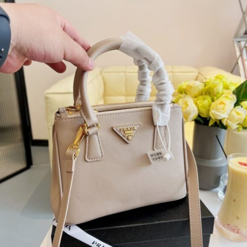Alternative view of Prada Galleria Small Saffiano Leather Bag Cameo Beige 24cm 1BA896 NZV F0770 V EOO