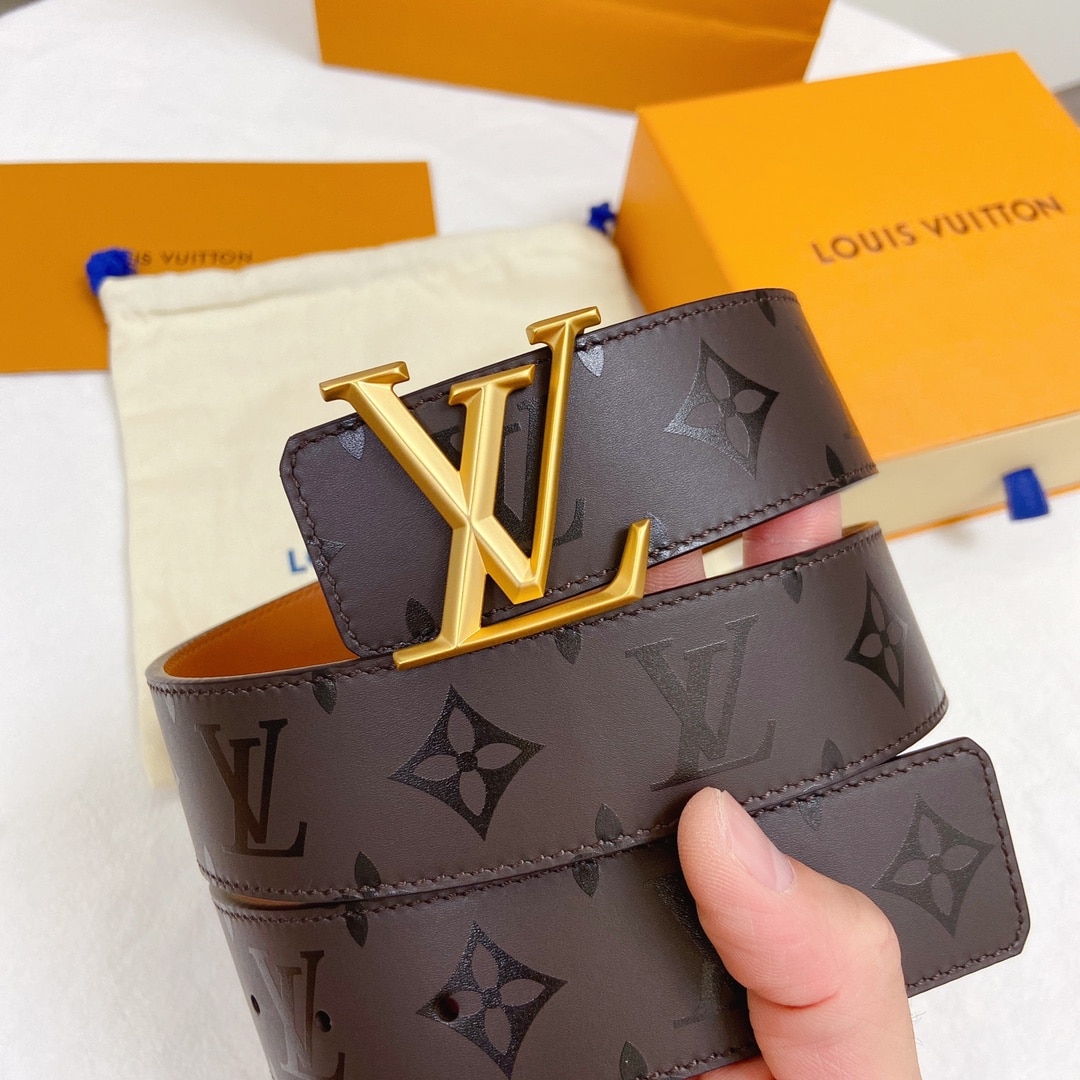 Louis Vuitton LV Pyramide Belt Dark Brown 40MM - Image 4
