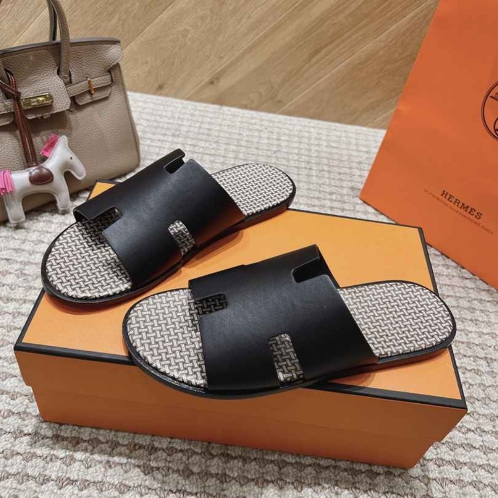 Hermes Izmir Sandal Noir H241869Zh02405 - Image 5
