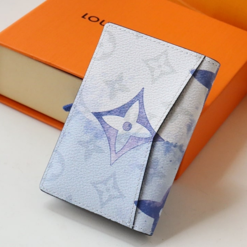 Louis Vuitton Pocket Organizer Ink Watercolor Blue 11cm M80455 - Image 4