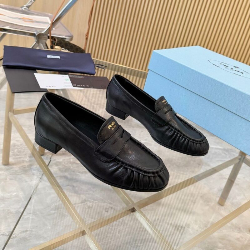 Alternative view of Prada Leather Loafers Black 1D175O 007 F0002 F 020
