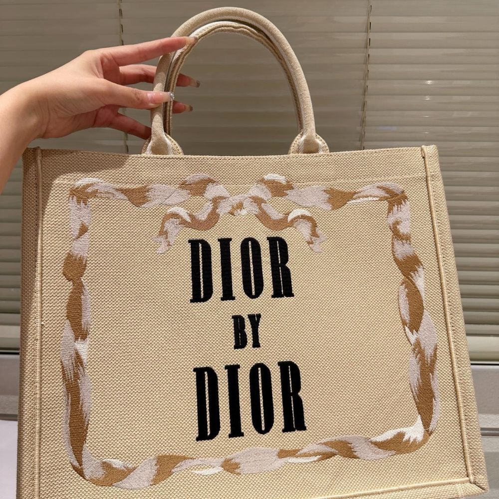Dior Large Book Tote Beige And Black 42Cm M1349PEWL M38I - Image 3