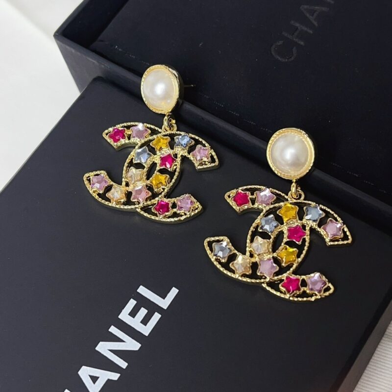 Alternative view of Chanel Colorful Star Earings Abf197 B19940 Nafqf