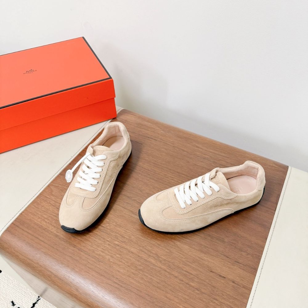 Hermes Master Sneaker Beige Perlino H261010Z DI370 - Image 5