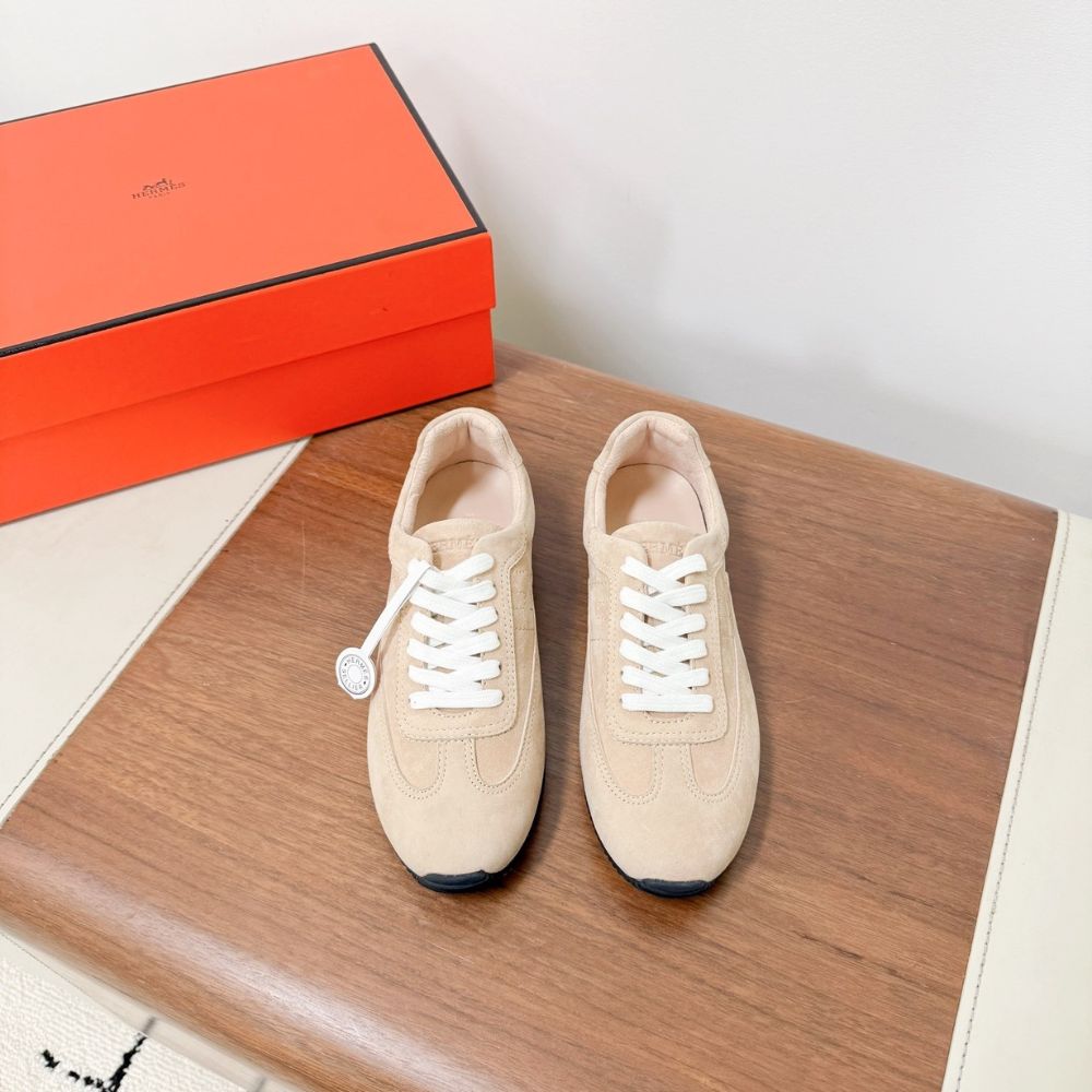 Hermes Master Sneaker Beige Perlino H261010Z DI370 - Image 4